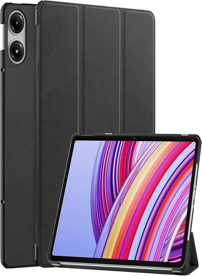 ProElite Case Cover for Redmi Pad Pro 12.1 inch Cover, Slim Trifold Flip case cover for Redmi Pad Pro 12.1 inch Tablet [Auto Sleep Wake Feature], Black